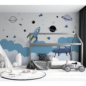 Uzay Temalı Çocuk Odası Duvar Kağıdı, Astronot Duvar Kağıdı
