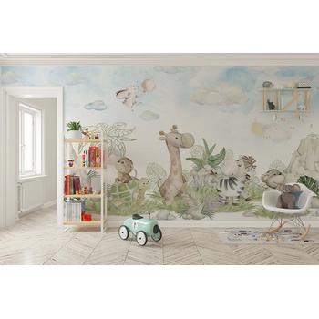 Çocuk Odası Duvar Kağıdı Sevimli Hayvanlar