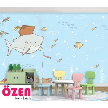 Denizaltında Sevimli Balina ve Balıklar Duvar Kağıdı