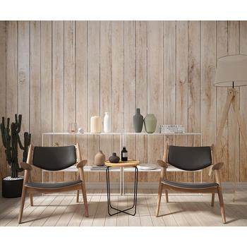 Dikey Ahşap Desenli Duvar Kağıdı