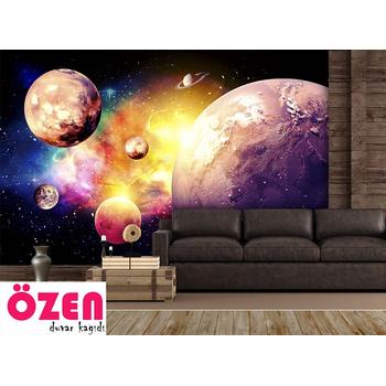 Galaksi - Renkli Gezegenler Duvar Kağıdı