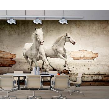 Koşan Beyaz Atlar Duvar Kağıdı