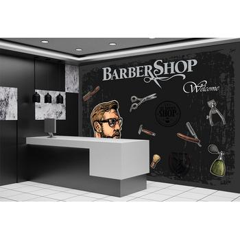 Kuaför Berber Salonu için Duvar Kağıdı