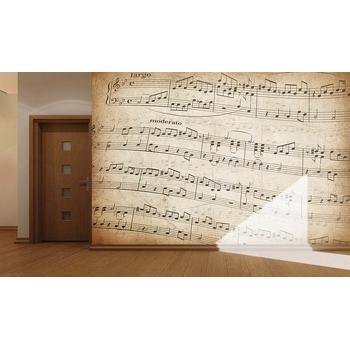 Müzik Notaları Özel Tasarım Duvar Kağıdı