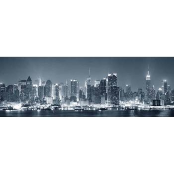 Panoramik ışıklı Şehir Manzarası