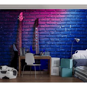 Renkli Gitarlar Müzik Temalı Duvar Kağıdı