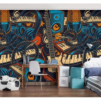 Renkli Müzik Aletleri Duvar Kağıdı