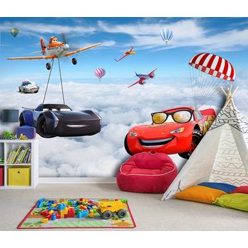 Şimşek Mcqueen Özel Tasarım Çocuk Odası Duvar Kağıdı