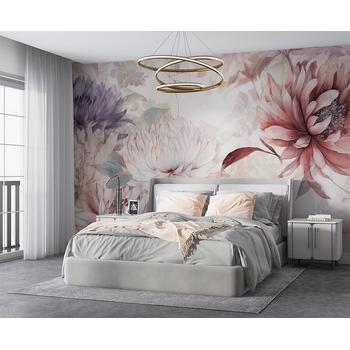 Soft Çiçekler Duvar Kağıdı, Renkli Çiçekler Duvar Kağıdı