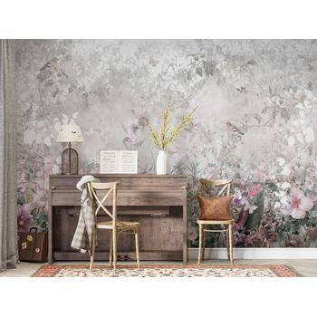 Soft renk çiçekler , Çiçek Desenli Duvar Kağıdı