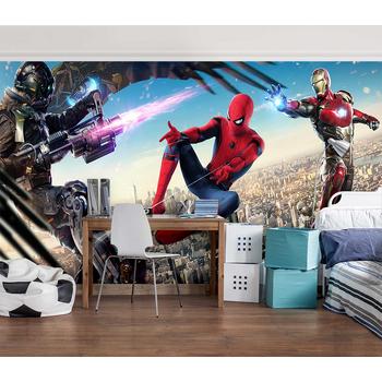 Spiderman ironman Çocuk Odası Duvar Kağıdı