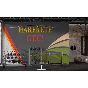 Spor Salonları için Yazılı Duvar Kağıdı