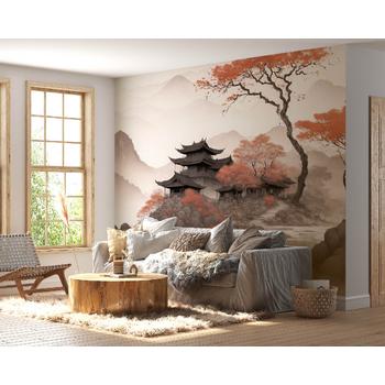 Çin Tarzı Duvar Kağıdı Antik Çin Evleri