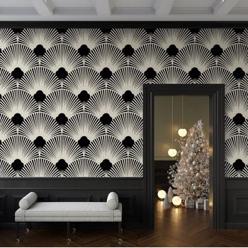 Geometrik Klasik Desen Duvar Kağıdı Modelleri