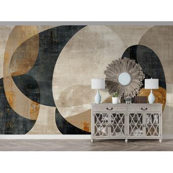 Geometrik Sanatsal Duvar Kağıdı