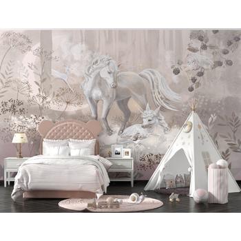 Kız Çocuk Odası Duvar Kağıdı Modelleri Unicorn