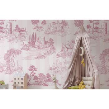 Kız Odası Duvar Kağıdı Çizim Tarz Prensesler ve Ağaçlar