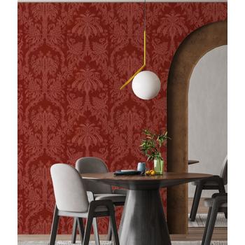 Klasik Damask Desen Vintage Tarz Duvar Kağıdı