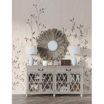 Sarmaşık Dallar ve Yapraklar Vintage Duvar Kağıdı