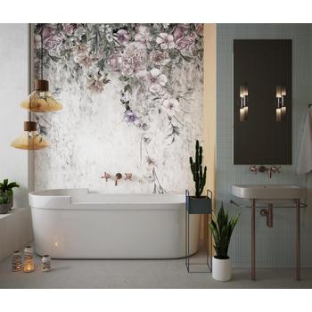 Soft Renklerde Suluboya Tarzı Çiçekler Duvar Kağıdı Modelleri