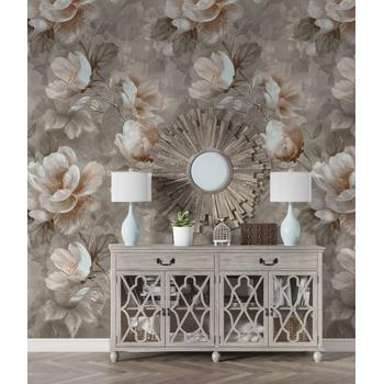 Suluboya Tarz Romantik Çiçekler Duvar Posteri