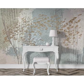 Suluboya tarz Vintage Soyut Desen Duvar Kağıdı