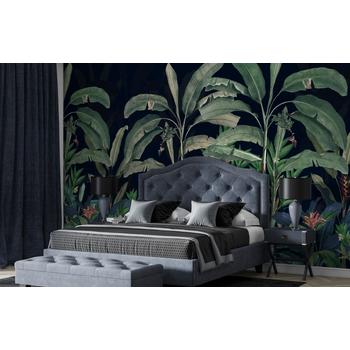 Tropikal Ağaçlar ve Yapraklar Son Moda Duvar Kağıtları