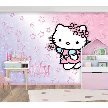 Hello Kitty Çocuk Odası Duvar Kağıdı