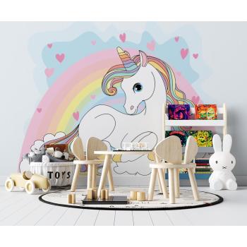 Unicorn Boynuzlu At Çocuk Odası Duvar Kağıdı