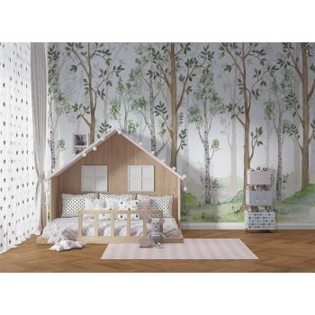 Çocuk Odası Duvar Kağıdı Orman Ağaç Manzarası