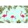 Flamingo ve Tropikal Yaprak Duvar Kağıdı