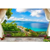 Muhteşem Balkon Teras Manzarası Duvar Kağıdı 400x250 cm