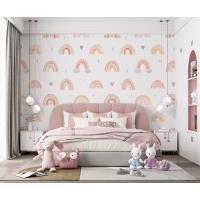 Soft Renk Gökkuşakları Çocuk Odası Duvar Kağıdı 300x200 cm